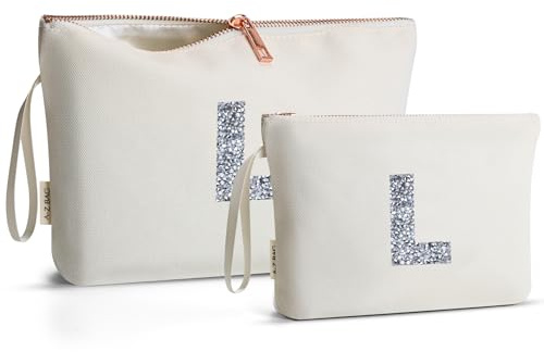 A-Z Bag Personalisierte Kosmetiktasche - Geschenke für Frauen Geburtstag, L