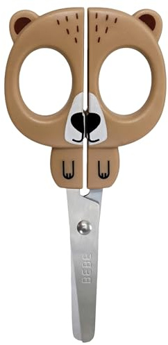 Kinderschere mit Griff in Form eines Bären, kindersicher für die Schule, 13 cm BEBE Friends Girls 3+ (A)
