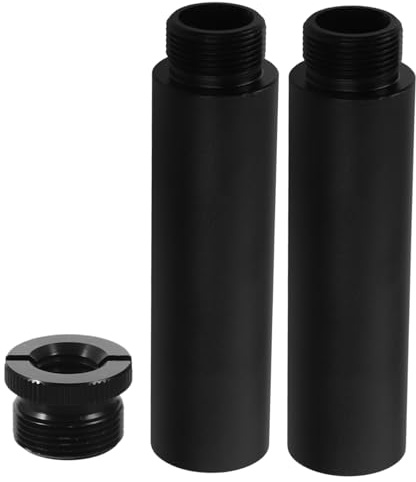 NOLITOY Mikrofonstativverlängerung Aluminiumlegierungsstange und Adapter für Mikrofonarme und Tischstativmontage