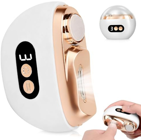 Elektrischer Nagelknipser, 3 in 1 Elektrische Nagelfeile Polieren mit LED, Automatischer Nagelschneide 3 Gesch- Ultraleise Electric Nail Clippers für Kinder Erwachsene Senioren