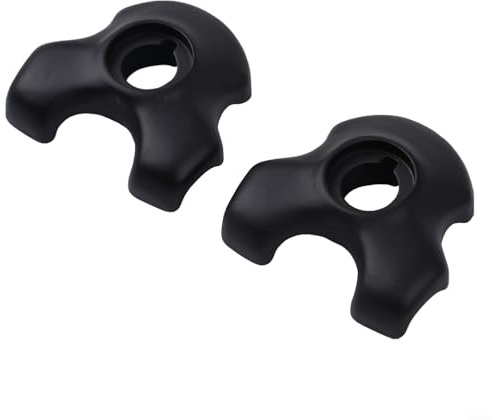 BildeeMait Abrazadera para tija de sillín de bicicleta de 7 x 9 mm, para rieles de carbono ovalados de acero resistente y para clips redondos, acabado negro, paquete de 2