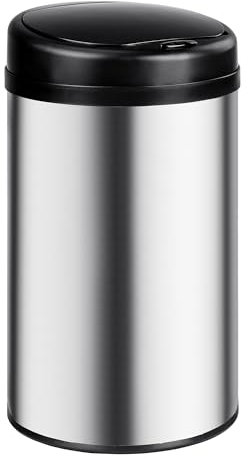 T-LoVendo Cubo de basura Automático Cocina 30 litros. Sensor de movimiento inteligente. Acero INOX. Funciona con Pilas o Cable. Ideal Cocina, Baño, Wc u Oficina.
