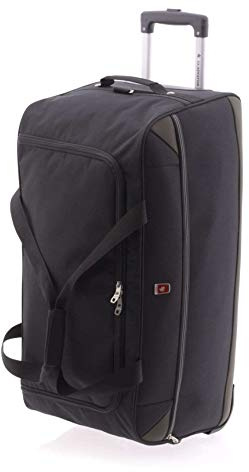 JOHN TRAVEL - Borsa da lavoro con ruote, colore: nero