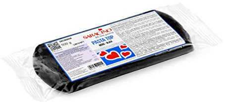 Saracino Pasta di Zucchero Top Nera per Copertura da 500 g Made in Italy