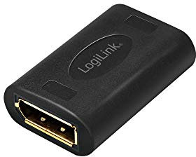 LogiLink CV0145 - Adattatore DisplayPort (femmina/femmina) UHD 8K@60Hz, per prolungare il segnale DisplayPort