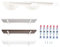 MAD Staffe per Mensole Bianche, Supporti a Muro in Acciaio Resistente, Reggimensole con Viti e Tasselli di Fissaggio (25 cm, Bianco)