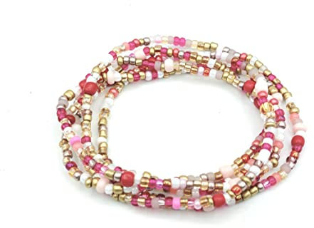 WICKElARMBAND HANDGEFERTIGT by Bau[m]werk Made in Germany Armband pink Ibiza Style Sommer