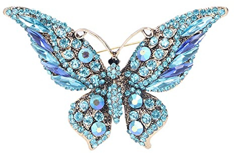 Broche de Mariposa con Diamantes de Imitación broche de colorido diseño sofisticado para regalo for uso diario