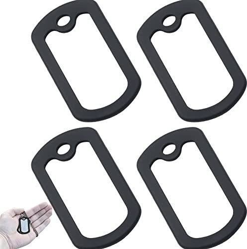 Danlai 4pcs Military Style Hunde Tag Silicon Schalldämpfer Hundetag Gummischutzabdeckung Für Die Rauschreduktion