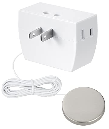 DEWENWILS Touch Dimmer Switch, Touch Pad Control with 3 Levels of Dimming, Dimmable LED/CFL Lights, and Incandescent Bulbs, Extension Cord, ETL Listed, White