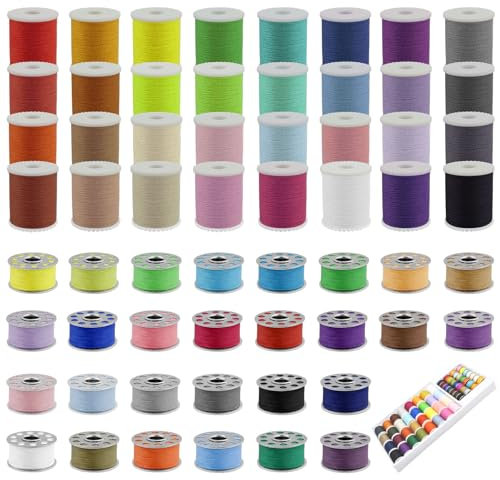 60 Stück Nähgarn Set, Polyesterfaden für Nähmaschine und Hand, Nähmaschinengarn Set, Nähfaden, Faden, Garn