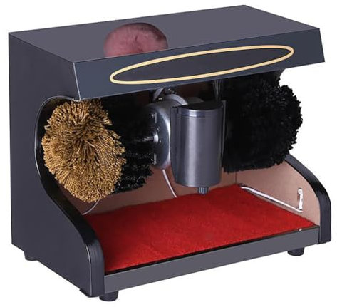 Macchina Lustrascarpe Elettrica, Lucidatrice Lustrascarpe Automatica a Induzione, Spazzola Morbida E Dura, Facile Da Pulire, Per Ingresso Hotel, Spolverata Di Scarpe Lucidatura Oliatura Ceretta