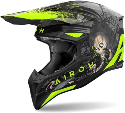 AIROH WRAAAP DARKNESS MATT XS