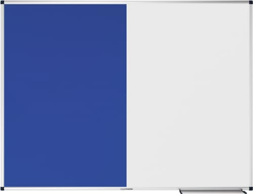 Legamaster UNITE Tableau blanc combiné - 90 x 120 cm - Bleu - Combinaison de feutre - Tableau blanc magnétique et inscriptible - Tableau en feutre pour épingler des images et des plans