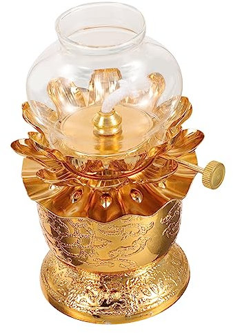 MAGICLULU Petroleumlampe Glas für Innenbereich Vintage Öllampe mit Laternendocht Sicher und Langlebig für Hochzeitsfeier Balkon und Terrasse