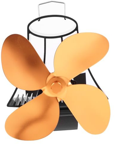 Zerodeko Fireplace Fan Fan Stove 4 Silent Operation Efficient Heat Distribution 60-350℃