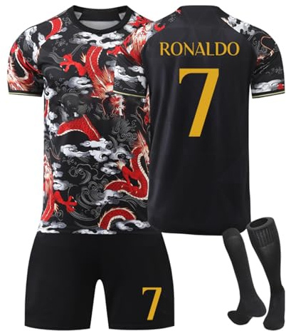 Fußball Trikot Nr.7, Hause/Auswärts 7 Fußball Trikot für Kinder Erwachsener, Nr.7 Fussball Trikot Shorts Socken für Jungen Herren