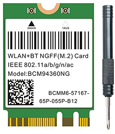 iFutniew Dual Band 1200Mbps BCM94360NG WiFi Card for MacOS Hackintosh 802.11Ac Bluetooth 4.0 Wireless Adapter Network Lan Card