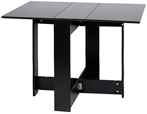 Klapptisch Laptoptisch Klappbarer Beistelltisch mit klappbaren Flügeln Finish und Eiche Klapptisch mit 2 Ansteckplatten aus Melamin Spanplatte