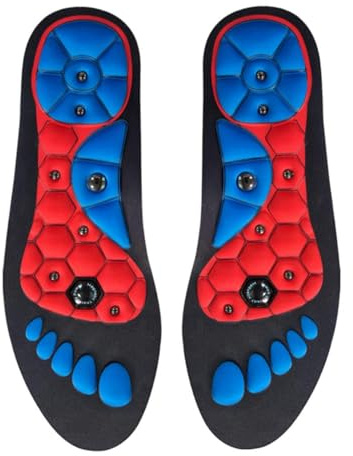 Acupressure Magnetic Insoles for Foot Pain Relief, Weight Loss, and Orthopedic Support - Men and Women