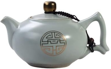 GOOPEEG Teiera Giapponese Teiera Cinese Tradizionale RU Kiln Teiera Fatta A Mano da Un Prezioso Set da tè Teiera Tradizionale