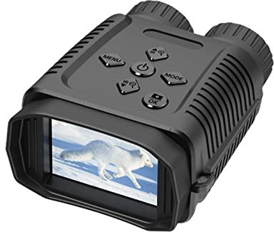 Visión Nocturna Digital NV8000 3D Gafas de visión Nocturna IR 1080p HD infrarrojo NV Binocular Naked Eye Digital 3D Ocular Cabeza Montaje Oscuridad(NV1182)