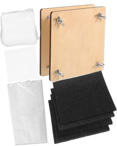 PHENOFICE Blumenpressenset Aus Holz Zum Trocknen Von Blumen Und Blättern Diy-blumenpresse-kit Mit Schwamm Und Druckplatte Für Gepresste Pflanzen