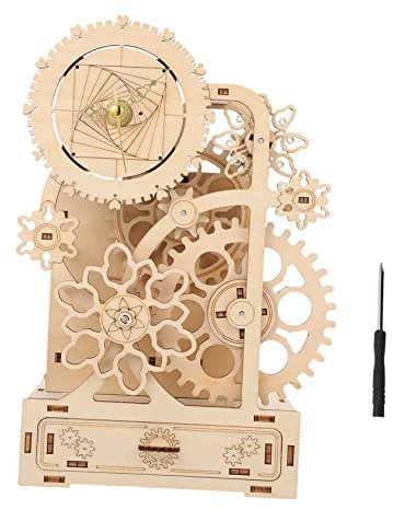 Abaodam Selbstgemacht Holz Puzzle Musikbox Mit Aufzieh Mechanismus Stifthalter Aus Holz Mechanische Spieluhr Zum Basteln Und Aufbewahren Für Kinder Und Eltern