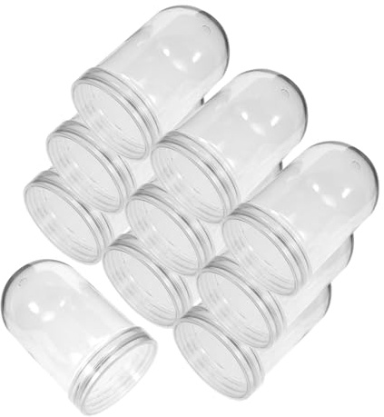 FUNOMOCYA Plastic Water Accessories 10pcs DIY Snow Globes Kit Bulk Watering Globes for Crafts Making