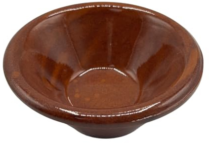 Generico Lot de 6 mini bols en terre cuite émaillée – Diamètre 9 cm – Idéal pour sauces, dégustations et apéritifs 1106251006