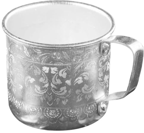 ARTSEWPLY Chope à Étain avec Poignée Style Rétro Vintage pour Bar et Maison Tasse à Multifonction pour et Bistros