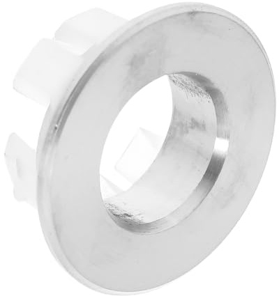 NOLITOY Stainless Steel Basin Overflow Outlet Cover Fit Decorative Overflow Ring for Ceramic Washbasins for Bathroom and Kitchen Sinks