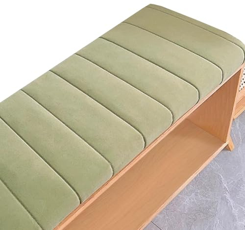 4 cm tjock bänkdyna 140/120/150/cm x 40cm, 2/3-sitsig sittdyna för utomhus- och inomhusbruk Tvättbar, 45D skum med hög motståndskraft och dragkedja(Matcha,140x40cm/51x16in)