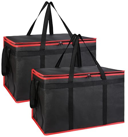 BCIOUS Sacs alimentaires isothermes pliants de grande capacité de stockage thermique étanche pour camping, pique-nique, événement, sac de transport alimentaire