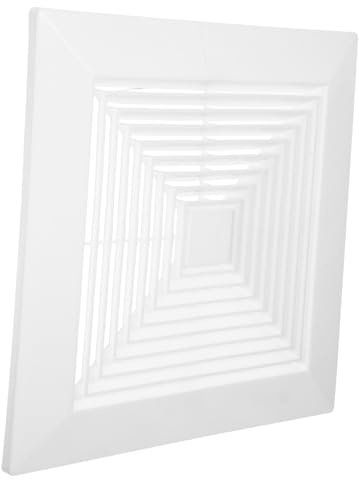DECHOUS Quadratische Badezimmer Deckenlüftungsabdeckung 30X30cm mit Feder Abluftgitter Ersatz für Badlüfter Optimierter Luftstrom Einfache Reinigung Weiße Lüftungsabdeckung