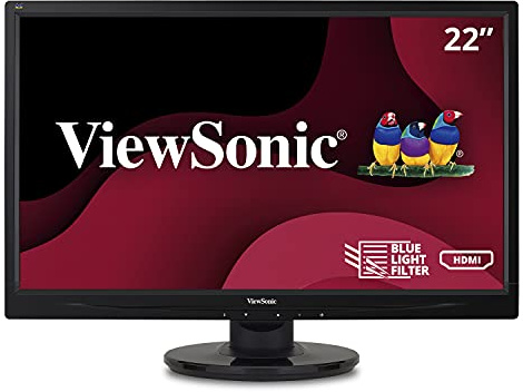 ViewSonic Monitor VA2246MH-LED 22 inch (21.5 inch Vis) Full HD with HDMI Dual Integrated Speakers Retail