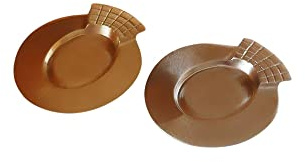 Kerzenständer,KerzentellerFischoval-gold,silber-für Taufkerze/Kommunionkerze,Konfirmationskerze B077LRVL6P