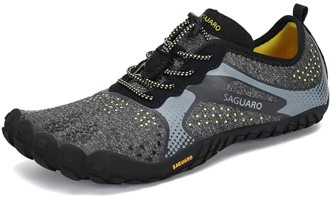 SAGUARO Scarpe Barefoot Uomo Donna, Scarpe Minimaliste A Piedi Nudi per Trail Running Trekking Palestra, Punta Ampia e Suola Piatta