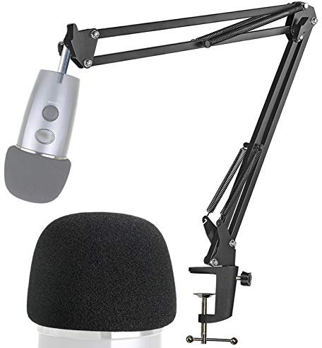 Blue Yeti Nano Support Microphone Professionnel Réglable avec Bonnette Micro Compatible avec Filtre Anti-pop pour Microphone Blue Yeti Nano par YOUSHARES