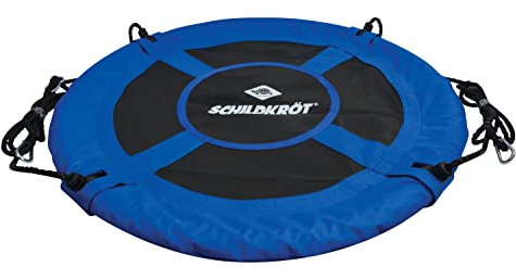 Schildkröt Nestschaukel 90cm, Bequeme und geschlossene Sitzfläche, Schaukelspaß für Groß und Klein, ideal für den Außen- und Innenbereich, Gartenschaukel bis 150kg Nutzergewicht