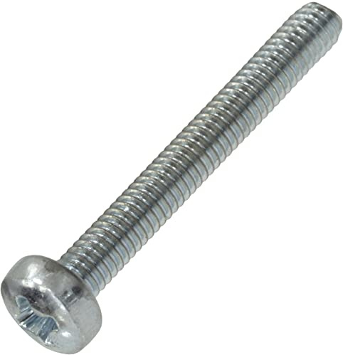 AERZETIX - C59844 - Satz von 50 Metallschrauben mit zylindrischem kopf M2.5x20 mm mit PH1 - verbindungsbolzen - DIN 7985 - härte 4.8 - aus kohlenstoffstahl - silberfarbig