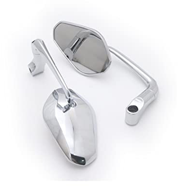 Motorrad Lenkerspiegel Universal Motorrad Chrom Rückspiegel Für Suzuki Für Cruiser Für Chopper Street Bike