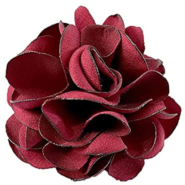 Broche vintage en tissu de soie pour femmes et filles - Épingles à col floral - Épingles à clip pour châle, robe, costume, cravate, corsage - Broche tendance 2 en 1 - Bijoux cadeaux d'anniversaire