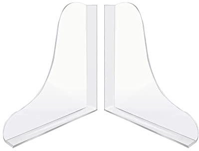 Lrtzizy Badewannen-Ecken-Spritzschutz, Acryl-Eckenschutz, Duschbadewannenschutz, Badezimmer-Badewannen-Spritzschutz, 2 StüCk, Transparent