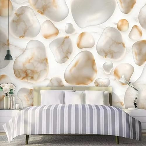 Marmor Stein Muster Tapete Zuhause Innendekoration 3D Foto Wand Kunst Wandbild 400CM(W)*280CM(H)
