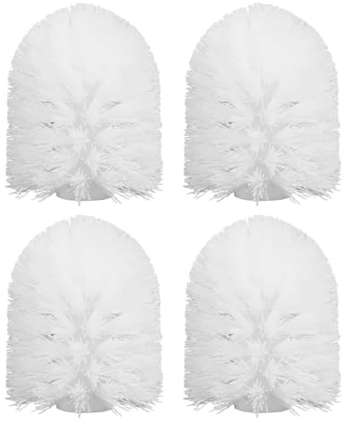 Beaupretty 4 Pz Testine Di Ricambio Per Scopino Wc Setole Resistenti Facili Da Installare Accessori Per La Pulizia Del Bagno E Wc Dimensioni Compatte