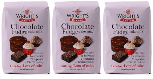 Wright's Baking Chocolate Fudge Cake Mix 500g (Pack of 3) - Alpine Heights