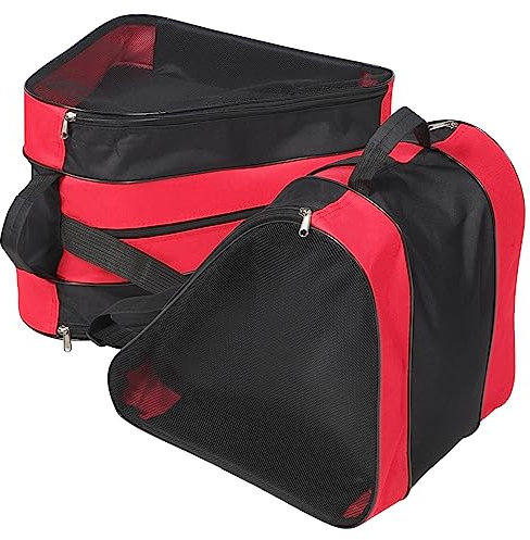MUSISALY 2stücke Rollschuhtasche Für Damen Schlittschuh-Organizer Verschleißfeste Aufbewahrungstasche Packtasche Für Reise Und Outdoor-Einsatz Skateschuhhalter Mit Reißverschluss
