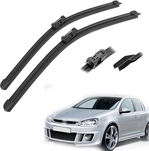 DWDUI Für V&w Für Golf 6 Fließheck 2009 2010 2011 2012 Auto Frontscheibe Wischerblätter Bürsten Cutter Zubehör 24 + 19