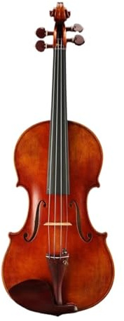 Anfänger Geige Handgefertigte Violine, Ahorn, Massivholz, natürliches Muster, Jujube-Violine, handgefertigt, für Spielen von Musikinstrumenten(4/4)